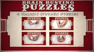 Brain Busting Puzzles  4 Classic Wooden Puzzles Solutions [upl. by Azne]