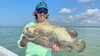 Tripletail Trout Snook Catch and Cook [upl. by Kcinnay227]