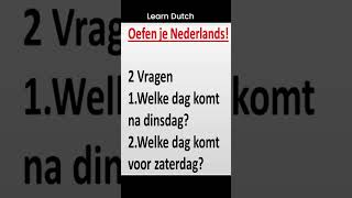 2 vragen nederlandsleren dutch [upl. by Galateah]