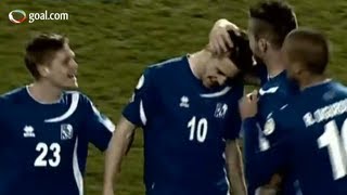 Gylfi Sigurdsson scores 2 great goals agaisnt Slovenia [upl. by Hadlee]