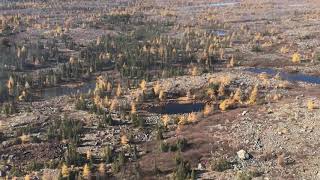 Flying over northern Quebec Caribou hunting [upl. by Valerie]