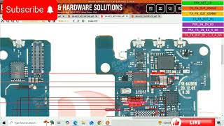 Samsung A52 A525 network and signal diagram  samsung a525 antenna ways and circuits borneo [upl. by Topper]