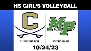 High School Volleyball Cuthbertson  Myers Park [upl. by Sellma149]