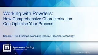 How Comprehensive Powder Characterization can Optimize your Process  Webinar [upl. by Kitarp793]