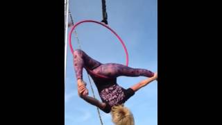 Aerial hoop Art Flying Yoga Event [upl. by Hime]