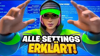 ALLE Fortnite Einstellungen PERFEKT einstellen⚙️  Fortnite Settings erklärt [upl. by Nnasus]