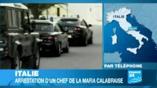 Italie arrestation dun chef de la mafia calabraise [upl. by Aloivaf]