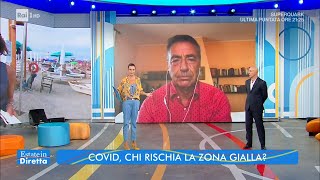 Covid chi rischia la zona gialla  Estate in Diretta 25082021 [upl. by Enyak358]