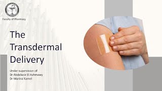 Transdermal Drug Delivery System [upl. by Tnecnivleahcim]