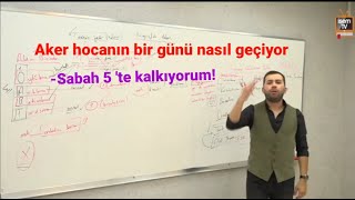 Aker hoca 1 gününü anlatıyor  Sayıp döküyor [upl. by Brodench873]