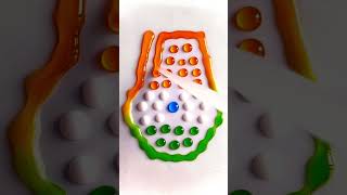 🇮🇳🫡🟠⚪️🟢Water Colour Drops 💦 Satisfying Video oddlysatisfying trending happyindependenceday [upl. by Epolenep335]