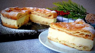 Eclair Cake  Karpatka  Polish Carpathian Cake  SugarFree Cake [upl. by Darrelle928]