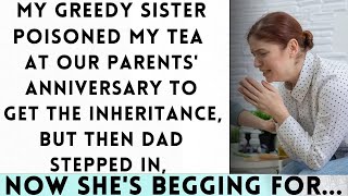 My Greedy Sister Poisoned My Tea at Our Parents Anniversary for Inheritance But Then [upl. by Roderich]