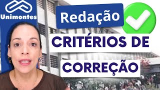 ✔UNIMONTES 2023  REDAÇÃO  CRITÉRIOS DE CORREÇÃO [upl. by Hubey]