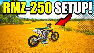 BEST NEW OEM RMZ250 SETUP IN MX BIKES [upl. by Naamana]