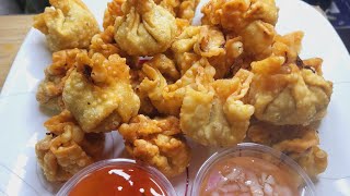 Fried Beef Wonton Recipe [upl. by Hamfurd]