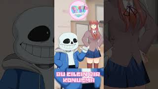 Undertale x DDLC  Bu Çılgın Bir Konuşma turkcedublaj seslendirme undertale keşfet animasyon [upl. by Ynaffat492]