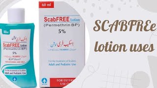 Scabfree Permethrin Lotion uses dosage in Urdu Kharish ka ilaj how to use Scabfree Lotion [upl. by Anayet]