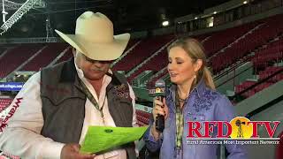 Steve Kenyon and Amy Wilson at WNFR 2017  Recap of Round 7 [upl. by Ahtnamas]