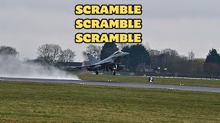 RAF Typhoon QRA Scramble [upl. by Pinckney]