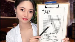 ASMR Eye Doctor Treats Your Eyestrain [upl. by Nerte]