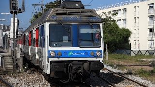 Transilien L  Z 6400  Poissy amp Achères [upl. by Ynnij]