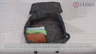 5 CITIES 45x36x20cm New and Improved easyJet Maximum Size Cabin Backpack [upl. by Faus491]