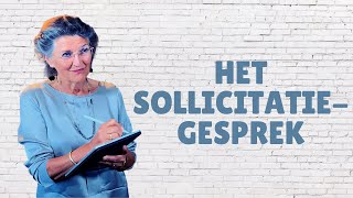 TIPS voor het SOLLICITATIEGESPREK  Leidinggeven  Communicatieve vaardigheden [upl. by Aksel859]