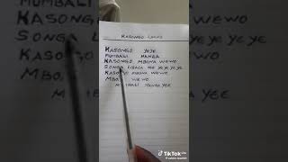 Kasongo lyrics [upl. by Ellissa]