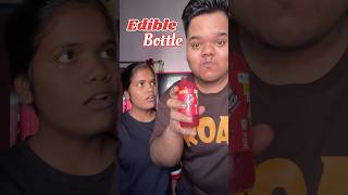 My Sister Vs Me  Who will make the best Edible Bottle shorts [upl. by Nairoc]