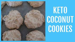 Keto Coconut Cookies Recipe [upl. by Nilyaj]