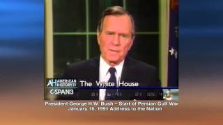 President George HW Bush Announces Persion Gulf War 11691 [upl. by Mays596]