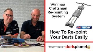 HOW TO REPOINT YOUR DARTS EASILY  WINMAU CRAFTSMAN REPOINTING SYSTEM  GIFTED [upl. by Juna]