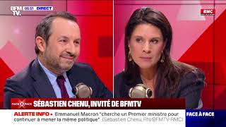 Cest une erreur absolue de ne pas recevoir le RN à lÉlysée   Sébastien Chenu BFMTV [upl. by Stultz85]