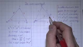 VWO4wisBH46 De cosinusregel [upl. by Corron]