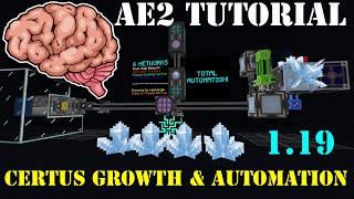 AE2 Tutorial  119 Certus Growth amp Automation Applied Energistics 2 [upl. by Anaahs]