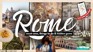 BEST THINGS TO DO IN ROME FOR FIRST TIMERS W MAP 2024  20 MustDos Hidden Gems amp More [upl. by Atwood213]