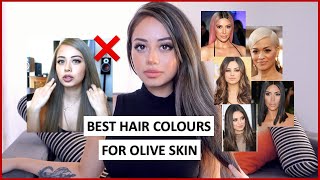 Olive Yellow Tan Medium Skin tones  What Hair Colours Look Best on You  Demo [upl. by Mackler983]