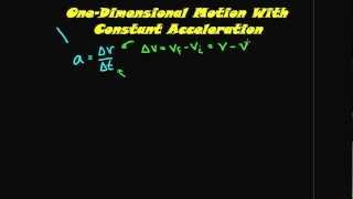 Constant Acceleration Physics Lesson 4 [upl. by Faunia]