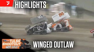 55Lap Winged Outlaw AMain  2024 Tulsa Shootout [upl. by Amberly]