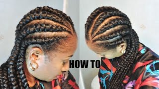 DIY  WATCH ME GHANA CORNROW MY HAIR  SUMMER PROTECTIVE STYLE [upl. by Lonier456]