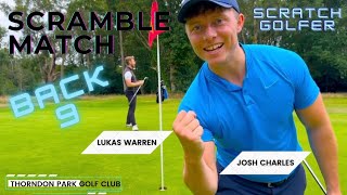 SCRAMBLE MATCH WITH A SCRATCH GOLFER [upl. by Arayt]