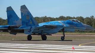 Ukrainian Air Force SU27  Kleine Brogel Spottersday 14092019 [upl. by Kim149]