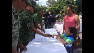 Canjea Ejército Mexicano armas de juguete por juegos didácticos en Tepic [upl. by Arebma]