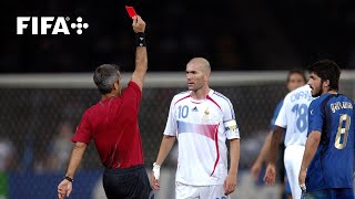 Zinedine Zidane’s final moments as a footballer  Red card v Italy at FIFA World Cup Germany 2006™ [upl. by Jorey524]