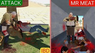 INDIAN BIKE DRIVING 3D MR MEAT ATTACK IN CITY100 PEOPLE KILL MR MEAT IN INDIAN BIKE D3 [upl. by Coleman]