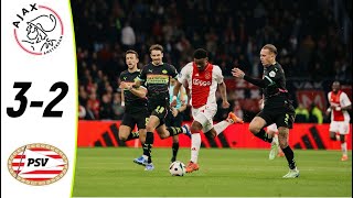 Ajax vs PSV 32 Samenvatting Eredivisie 20242025 ajax psv [upl. by Hgieloj272]