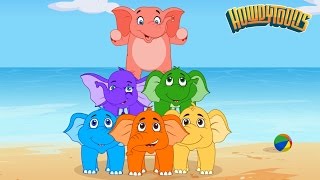 Elephants Have Wrinkles by RocknRainbow  Music for Kids by Howdytoons [upl. by Nallaf]