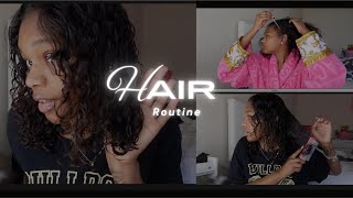 CURLY HAIR ROUTINE  TIPS [upl. by Einahpts328]