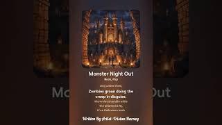 Monster Night Out  Halloween Song  With Lyrics  V5  AI Rock Pop  Tristan Harney [upl. by Johannes]